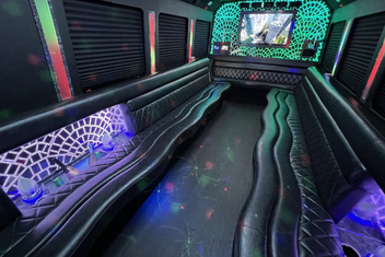 South Fulton Limo Bus Interior